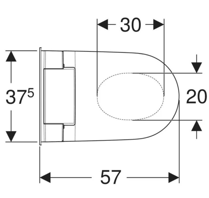 Geberit AquaClean Sela Smart Toilet Wall Hung WC Art. 146.224.11.1