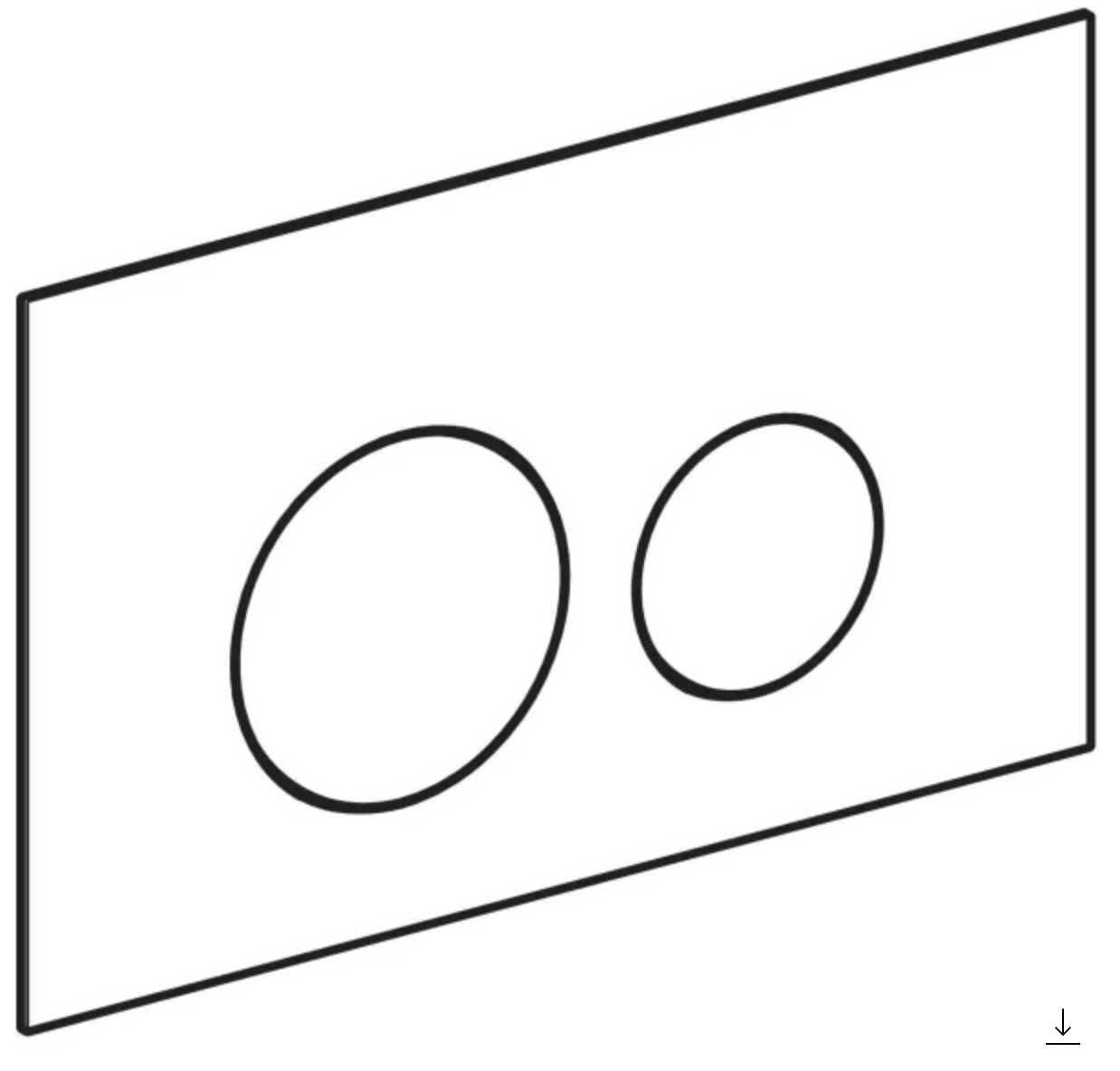 Geberit Sigma40 Flush Actuator Plate Art. 115.628.QF.1 (Brushed Brass Easy-to-Clean)