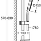 Grohe SmartActive 150 Shower rail set 3 sprays Art. 26591000