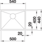 Blanco Quartrus R15 500-IU Kitchen Sink Art. 235642