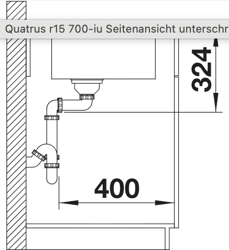 Blanco Quartrus R15 700-IU Kitchen Sink Art. 235645