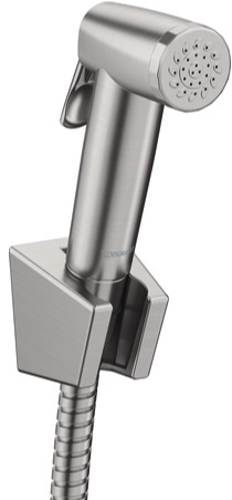 *Brushed Stainless Steel* Duravit Bidette Handshower Set Art. UV0720003A70