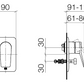 LISSÉ Single Lever Concealed Bath Mixer Art. 36120845-00 + 3502097090