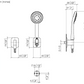 Dornbracht LISSÉ Hand shower set with individual flanges Art. 27 803 845-00