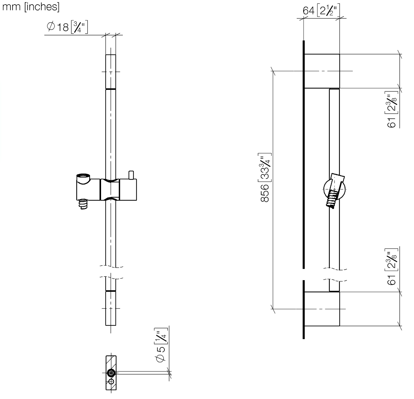 Dornbracht Shower Set Art. 26413979-00 + 28018979-00
