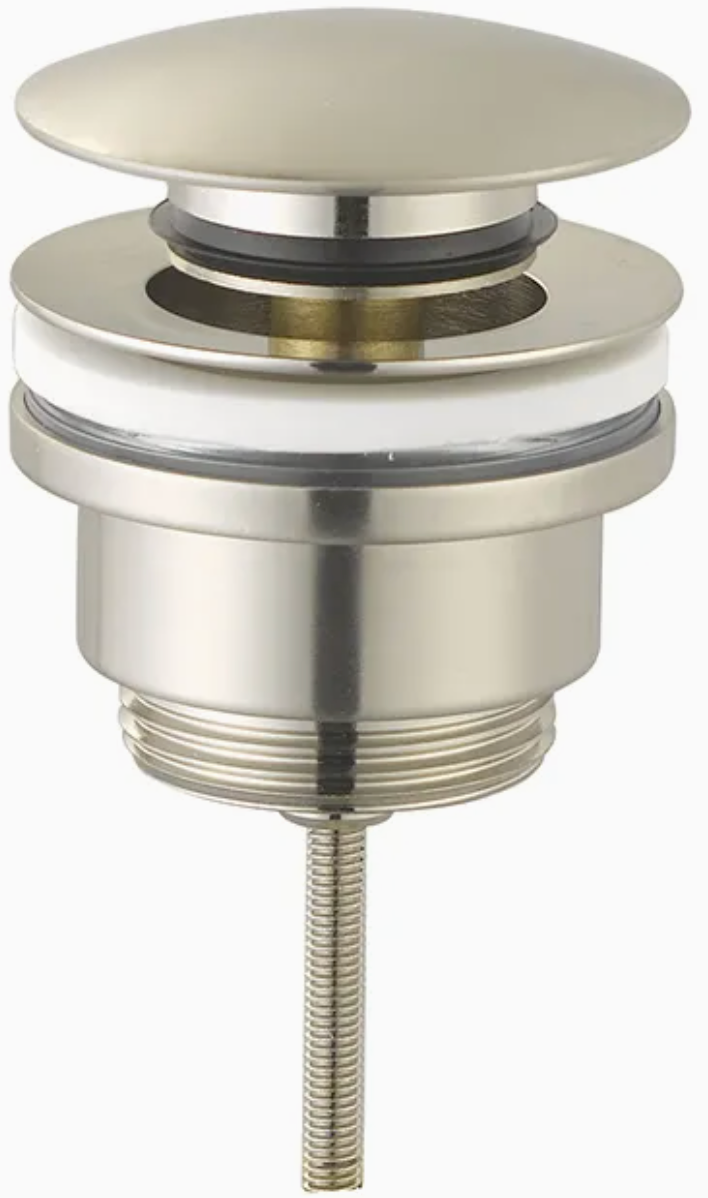 *Brushed Nickel* Mushroom Pop Up Waste (With/without Overflow) ND517-BN