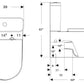 Geberit Eternity Close Coupled WC Art. 117.001.01.1 + 117.005.01.1 + 117.006.01.2