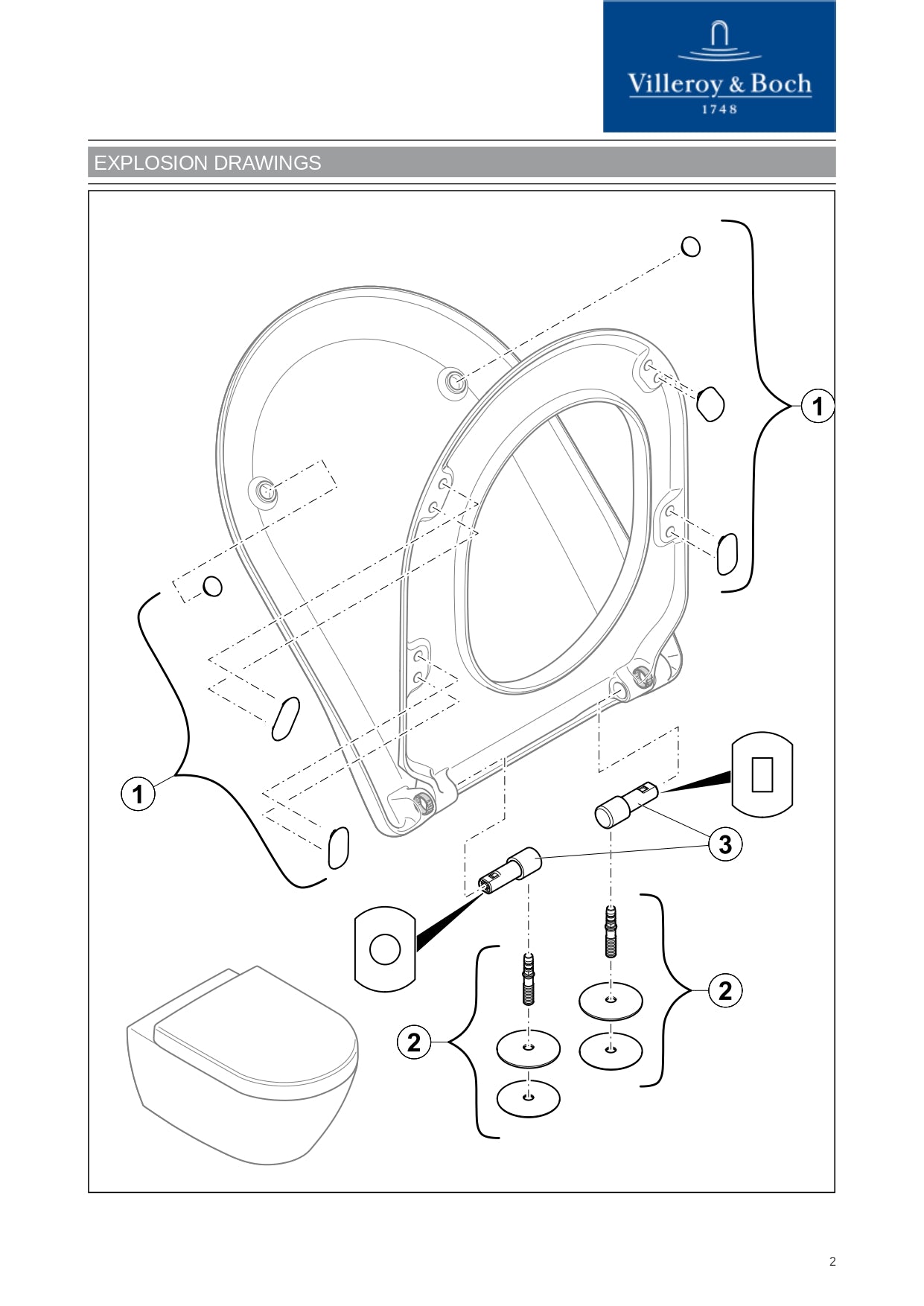 Villeroy & Boch Subway 2.0/3.0 Original Seat Cover Art. 9M78S101 (SLIMSEAT)