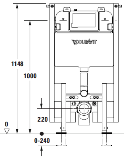 Duravit DuraSystem Front Flush Art. WD1021000061