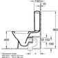 Villeroy & Boch "TUBE" Close Coupled WC Art. 56361001 + 5736R101 + 9M20C101