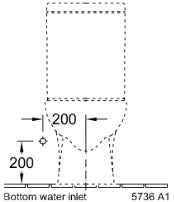 Villeroy & Boch "TUBE" Close Coupled WC Art. 56361001 + 5736R101 + 9M20C101