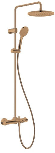 *Brushed Bronze* Duravit WAVE Thermostatic 3-Way Shower System 3 Way Art. WA5280008A04