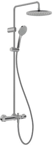 *Brushed Stainless Steel* Duravit WAVE Thermostatic 3-Way Shower System 3 Way Art. WA5280008A70