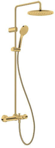 *Polished Gold* Duravit WAVE Thermostatic 3-Way Shower System 3 Way Art. WA5280008A34