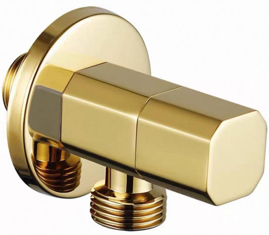 Octagon Angle Valve (Polished Yellow Gold) AV01-PYG