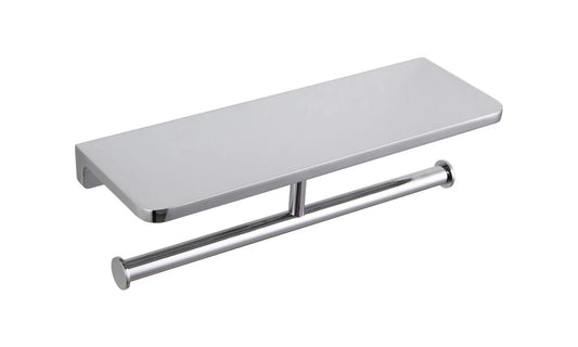 AVA Double Paper Holder with Ledge