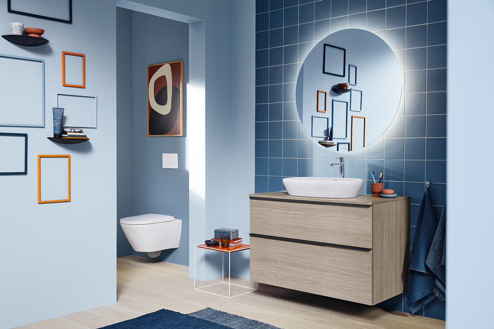 *THE MINIMALIST BUNDLE* *Hygiene Glaze* Duravit D-Neo Wall Hung WC + Sigma Concealed Cistern + Sigma30 Flush Plate