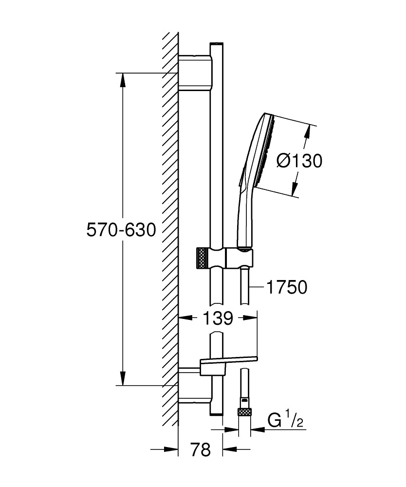 Grohe Rainshower Smartactive 130 3 Sprays Art. 26575000