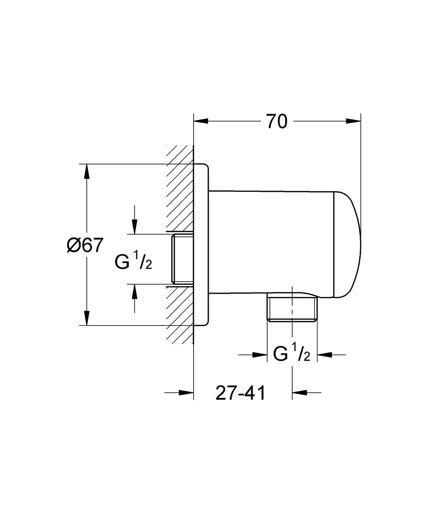 Grohe Relexa Shower Outlet Elbow Art. 28671000