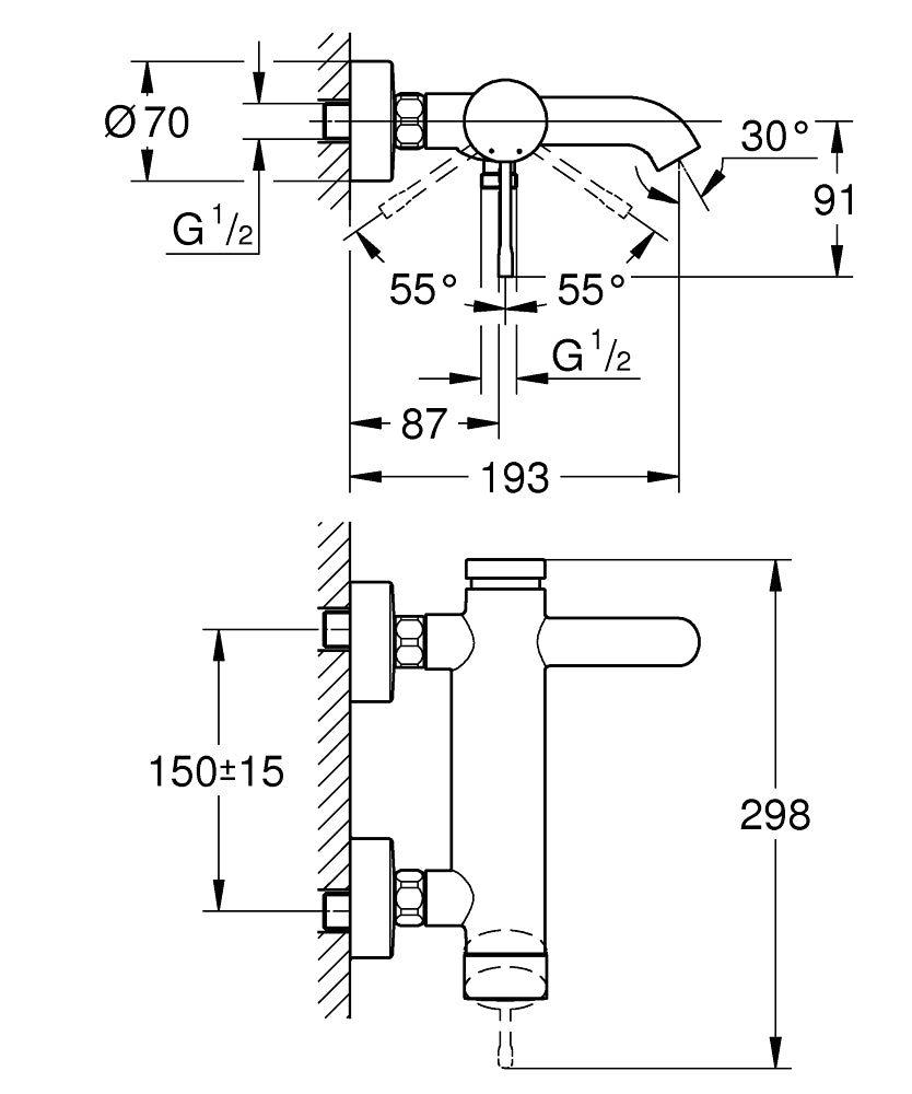 Grohe Essence Single Lever Shower Mixer Art. 33624001