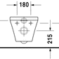 Duravit Durastyle Wall Hung WC Art. 255209 + 006379