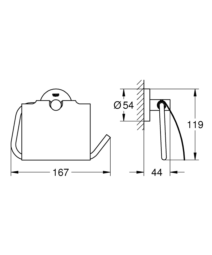 Grohe Essentials Toilet Paper Holder (Cover) Art. 40367001