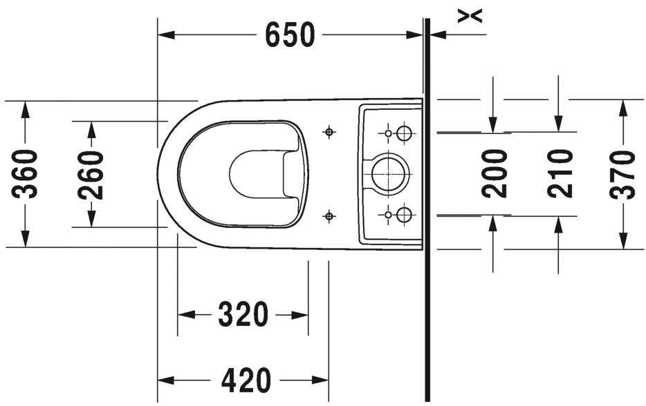 Duravit ME by Starck Close Coupled WC Art. 217009 + 093840085 + 002019