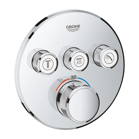 Grohe Grotherm Smart Control Thermostat Mixer 3 Valves Art. 29121000 + Art. 35600000