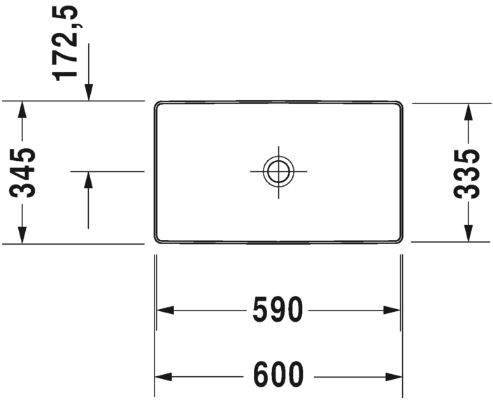 Duravit DuraSquare Above Counter Basin Art. 235560