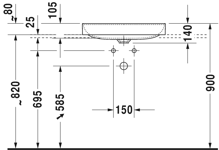 Duravit DuraSquare Above Counter Basin Art. 235560