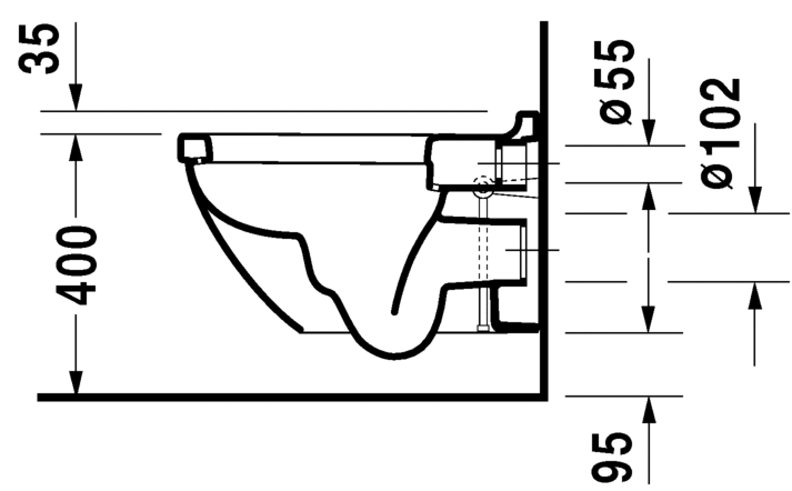 Duravit Starck 3 Wall Hung WC Art. 222509 + 006389