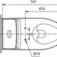 American Standard Acacia SupaSleek One-Piece Toilet CL20075-6DASGCBT